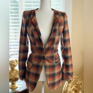 Plaid Women's Blazer